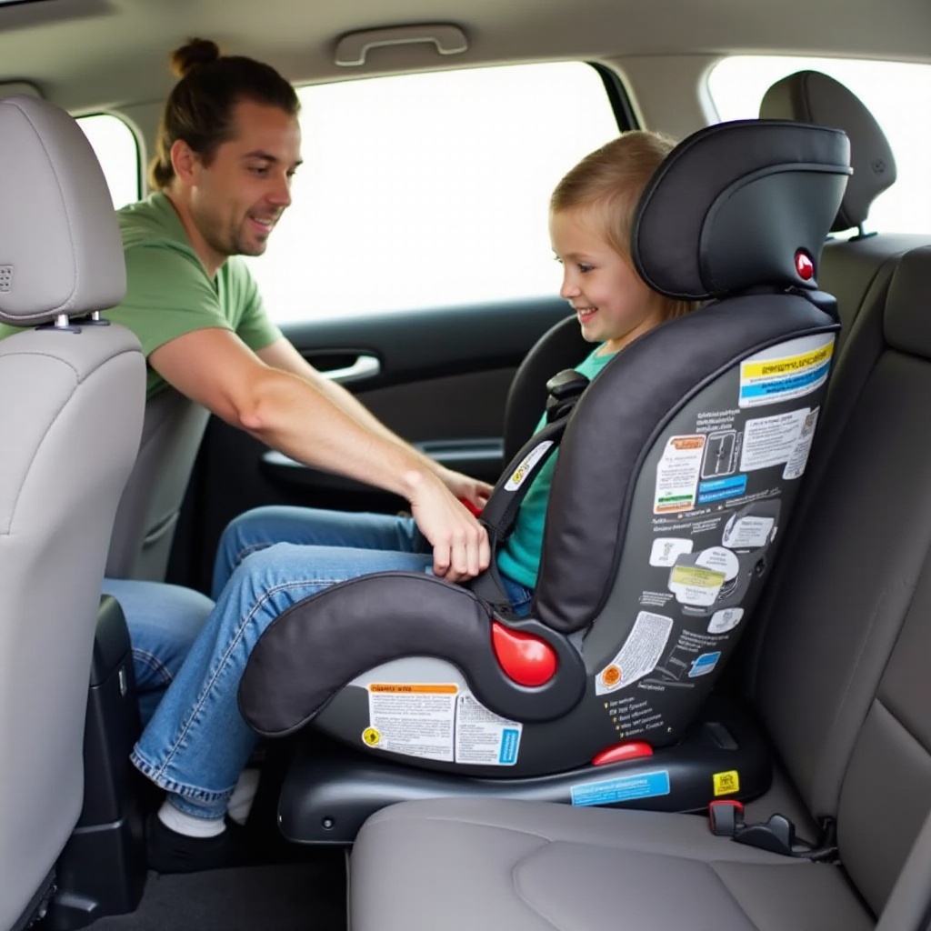 car seat in car without base