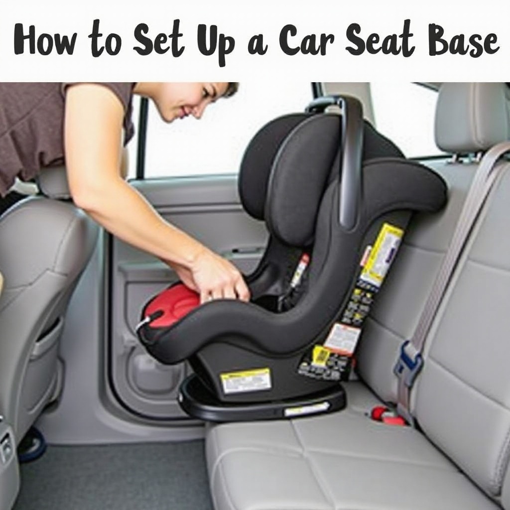 how to set up car seat base